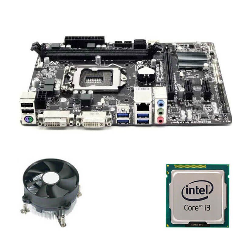 Kit Placi de baza Gigabyte GA-H81M-D2W, Intel Core i3-4160, Cooler