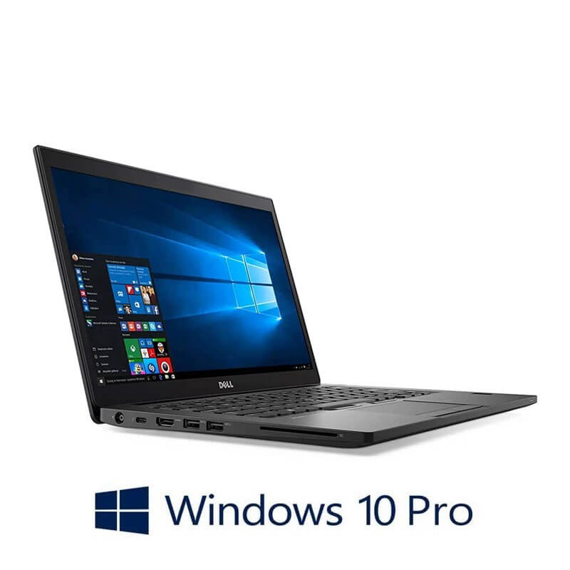 Laptop Dell Latitude 7480, Intel i7-6600U, 256GB SSD, Full HD, Webcam, Win 10 Pro
