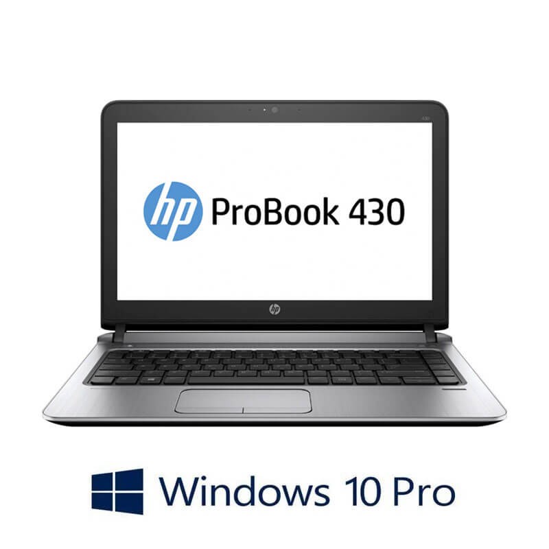 Laptop HP ProBook 430 G3, i5-6200U, 256GB SSD M.2, 13.3 inci, Webcam, Win 10 Pro