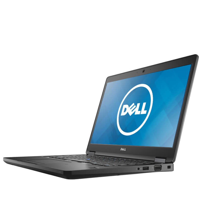 Laptop second hand Dell Latitude 5480, Intel Core i5-6300U, 256GB SSD, 14 inci, Webcam