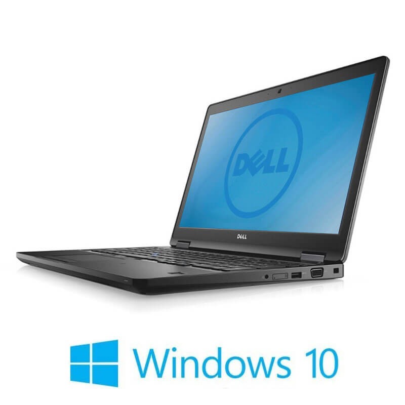 Laptopuri Dell Latitude 5580, i5-7300U, SSD, Display NOU Full HD, Webcam, Win 10 Home