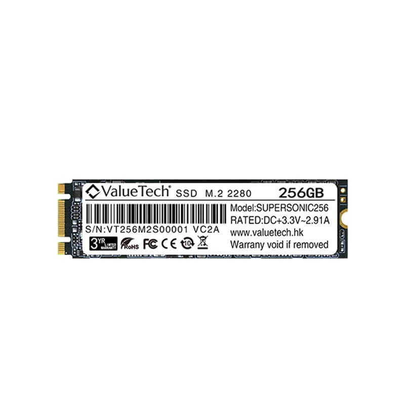 Solid State Drive (SSD) M.2 SATA 256GB, ValueTech SUPERSONIC256